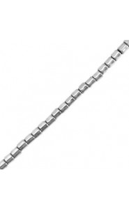 Hematite Perlen Tube 1.5mm Silver